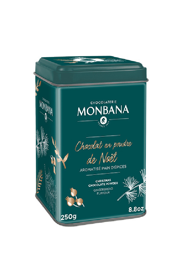 Chocolat en poudre de Noël saveur Pain d'épices boîte 250g