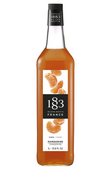 Sirop Mandarine bouteille verre 1L Sirop Mandarine bouteille verre 1L