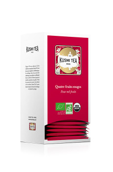 KUSMI TEA Thé noir Quatre Fruits Rouges 25X2g BIO