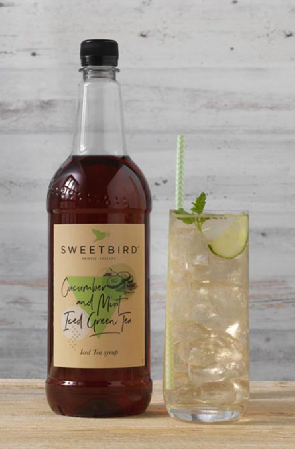 Sirop Iced Tea Concombre Menthe bouteille PET 1L Sirop Iced Tea Concombre Menthe bouteille PET 1L