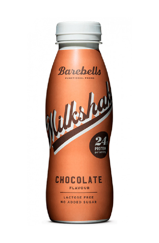 BAREBELLS - MILSHAKE CHOCOLAT SANS SUCRES AJOUTES BOUTEILLE PET 8 X 330ML