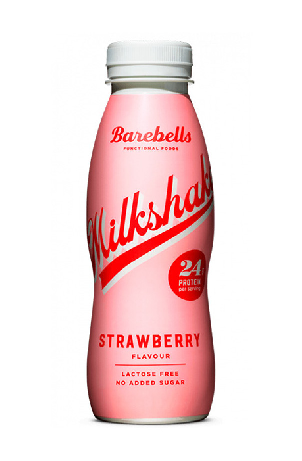 BAREBELLS - MILSHAKE FRAISE SANS SUCRES AJOUTES BOUTEILLE PET 8 X 330ML