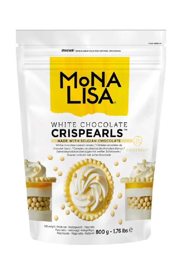 MONA LISA - CRISPEARLS CHOCOLAT BLANC 800G