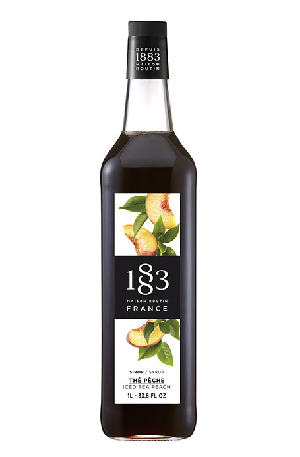 ROUTIN 1883 - SIROP THE PECHE 1L BOUTEILLE VERRE