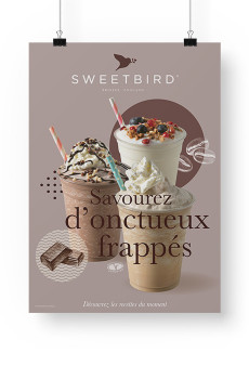 SWEETBIRD - POSTER FRAPPE ONCTUEUX A3 x1