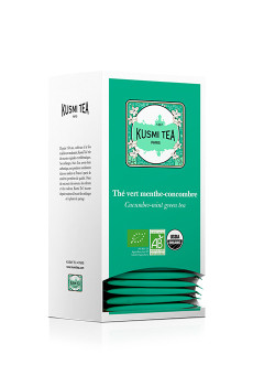KUSMI TEA - THE VERT MENTHE CONCOMBRE SACHET 2G x25 BIO