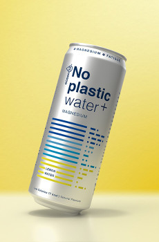OCEAN52 - NO PLASTIC WATER LEMON MAGNESIUM CANETTE ALU 330ML x24