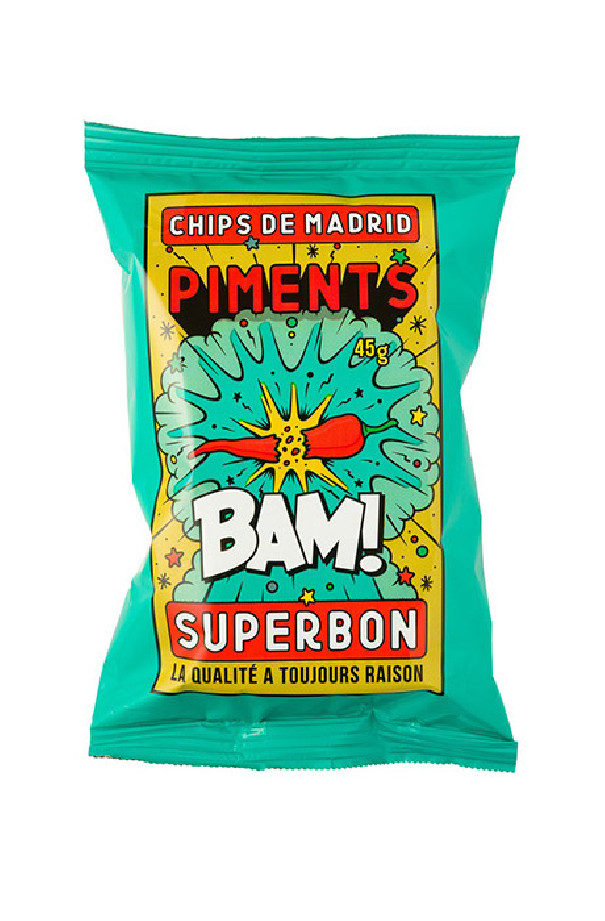 SUPERBON - CHIPS PIMENT 45G x36