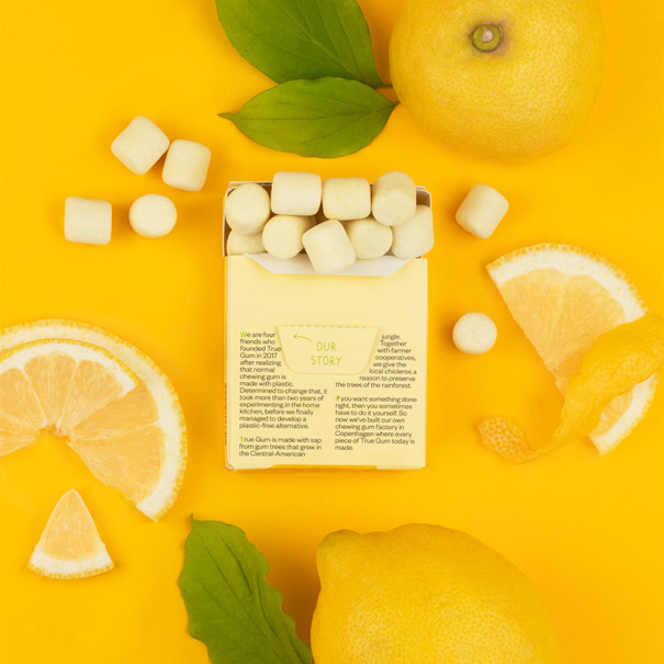 TRUE - CHEWING-GUM CITRON SANS SUCRES PRÉSENTOIR 21G x24 TRUE - CHEWING-GUM CITRON SANS SUCRES PRÉSENTOIR 21G x24