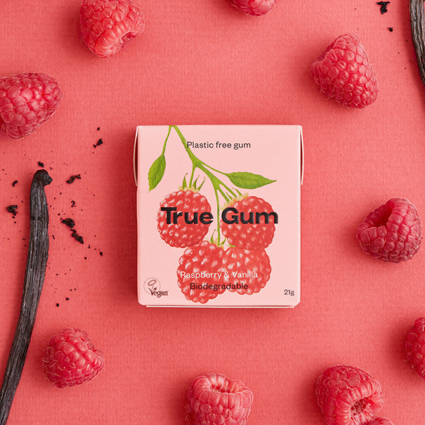 TRUE - CHEWING-GUM FRAMBOISE ET VANILLE SANS SUCRES PRÉSENTOIR 21G x24 TRUE - CHEWING-GUM FRAMBOISE ET VANILLE SANS SUCRES PRÉSENTOIR 21G x24