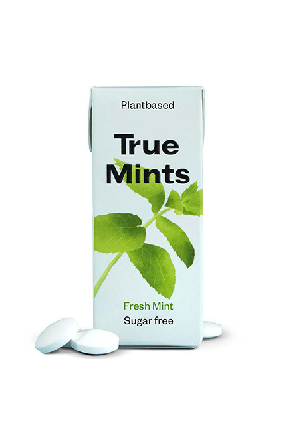 TRUE - PASTILLES MENTHE FRAICHE SANS SUCRES PRÉSENTOIR 13G x18