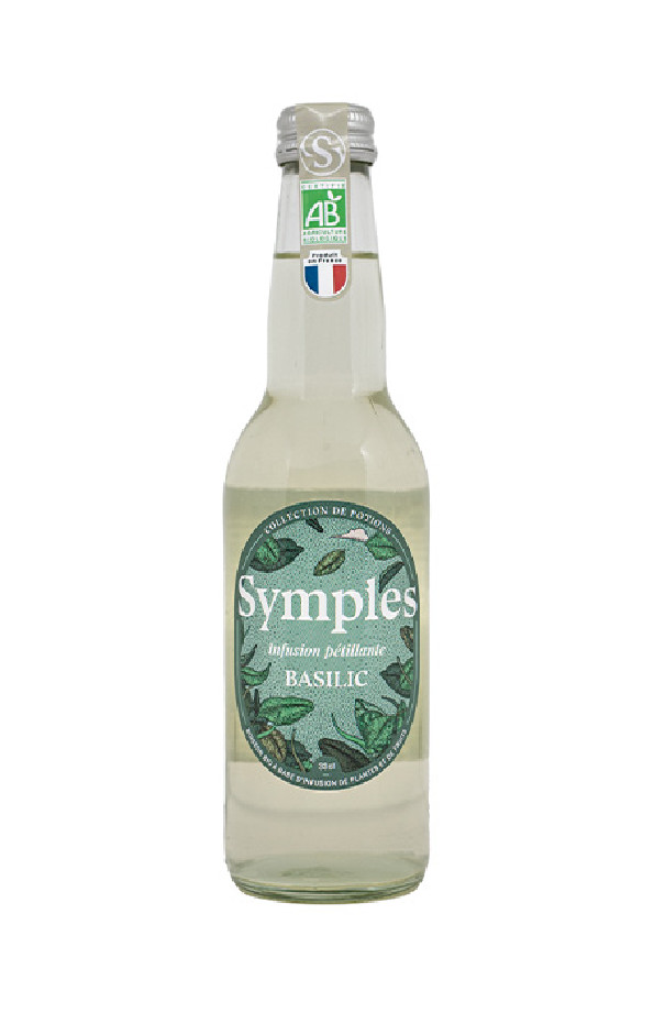 SYMPLES - INFUSION PETILLANTE BASILIC 330ML x12 BIO