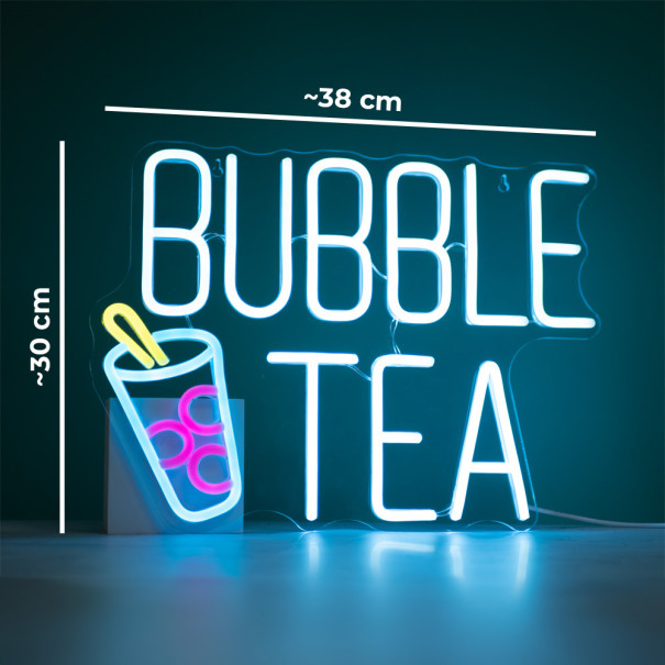 NEON BUBBLE TEA COULEUR 30x38 CM NEON BUBBLE TEA COULEUR 30x38 CM
