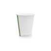 VEGWARE - GOBELET CARTON BLANC 8OZ/236ML Ø79MM x50 LOGO REGLEMENTAIRE