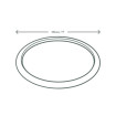 VEGWARE - ASSIETTE BAGASSE BLANC COMPOSTABLE Ø23CM x50