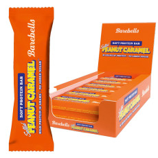 BAREBELLS - SOFT PROTEIN BARRES PEANUTS CARAMEL 55G x12