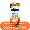 ALPRO BARISTA - BOISSON VEGETALE AMANDE BRIQUE 1L x8