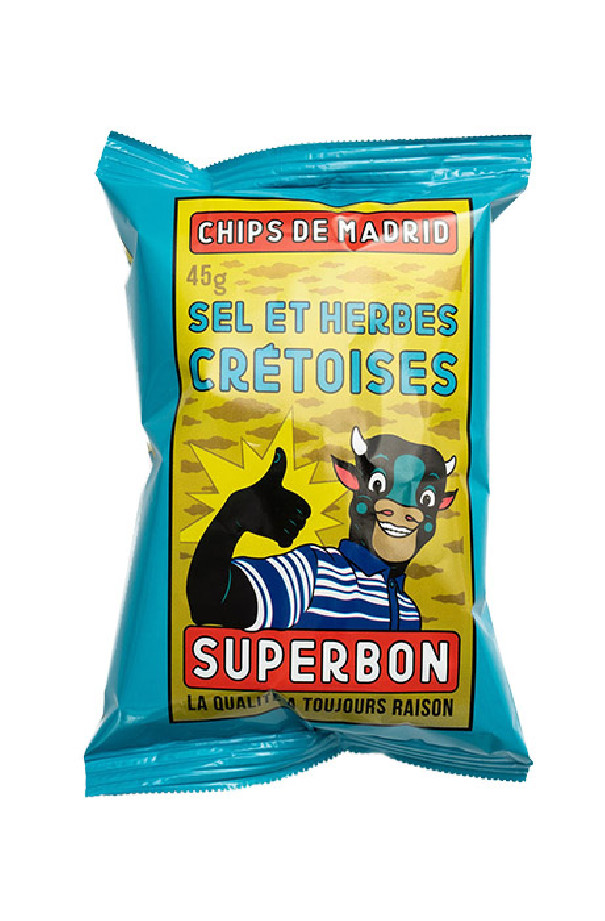 SUPERBON - CHIPS HERBES CRETOISES 45G x36