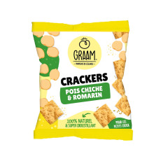 GRAAM - CRACKERS POIS CHICHE ROMARIN 30G x10