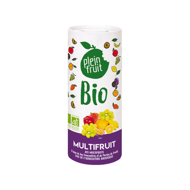 PLEIN FRUIT - JUS MULTIFRUITS CANETTE CARTON 235ML x12 BIO