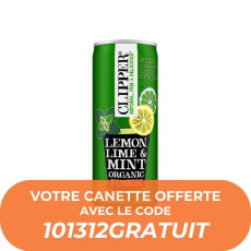 CLIPPER - INFUSION GLACE MENTHE CITRON CITRON VERT CANETTE 250ML x12 BIO