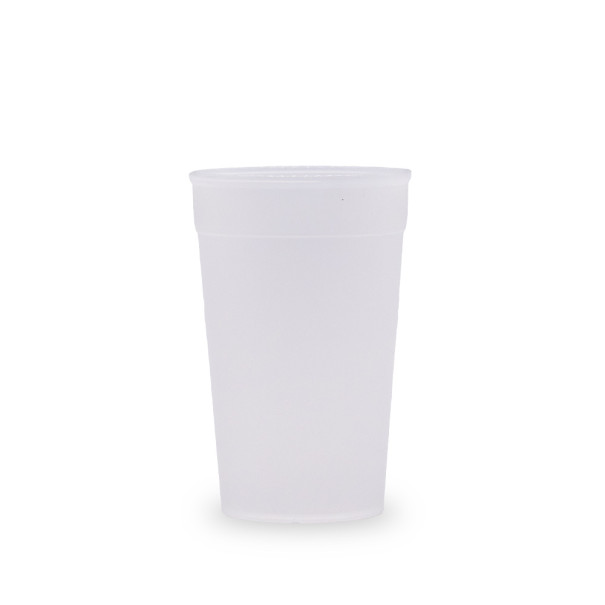 OKOCUP - GOBELET REUTILISABLE EN PP TRANSPARENT 13OZ-380ML Ø80MM x1