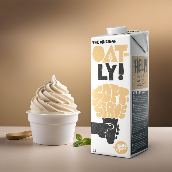 OATLY - SOFT SERVE BASE LIQUIDE POUR GLACE SOFT VEGAN BRIQUE 1L x6 OATLY - SOFT SERVE BASE LIQUIDE POUR GLACE SOFT VEGAN BRIQUE 1L x6