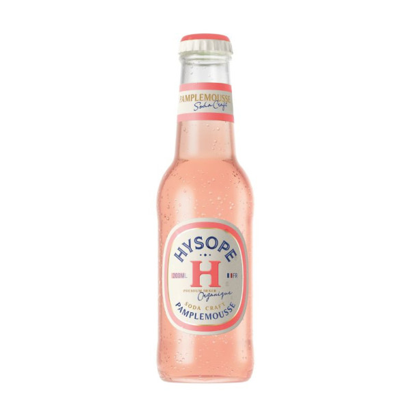 Hysope - Soda craft pamplemousse bouteille verre 200ml x24 bio