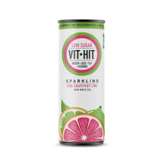 Vit Hit - Boisson fonctionnelle pétillante pamplemousse citron vert canette 330ml x12 Vit Hit - Boisson fonctionnelle pétillante pamplemousse citron vert canette 330ml x12