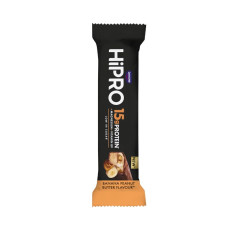 Hipro - Barre protéinée saveur banane beurre de cacahuète 45g x12