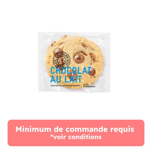 LA FABRIQUE COOKIES - COOKIE PEPITE CHOCOLAT LAIT EMBALLAGE INDIVIDUEL