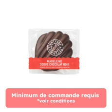 La fabrique à Cookies - Madeleine nature coque de chocolat noir 60g x12