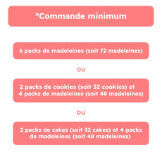 La Fabrique à cookies - Madeleine noisette coque chocolat au lait 60g x12