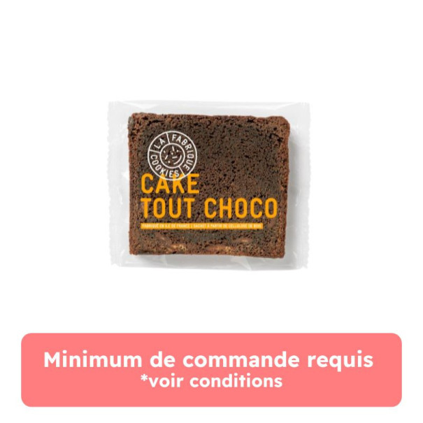 La Fabrique Cookie - Cake tout choco sachet individuel 80g x16