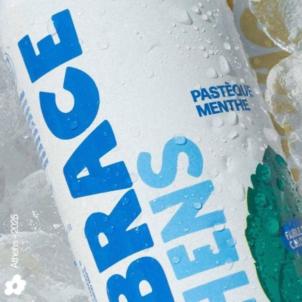 EMBRACE - EAU PETILLANTE ATHENS PASTEQUE MENTHE CANETTE 330ML x12