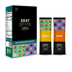 Zest Delites - Barres de fruit prune et pêche x10 Zest Delites - Barres de fruit prune et pêche x10