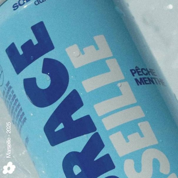 EMBRACE - SODA MARSEILLE PECHE MENTHE CANETTE 330ML x12