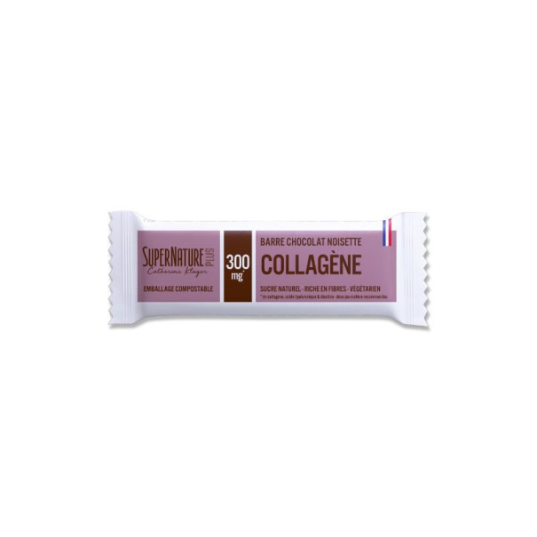 Supernature - Barres chocolat noisette matcha collagène 32g x100
