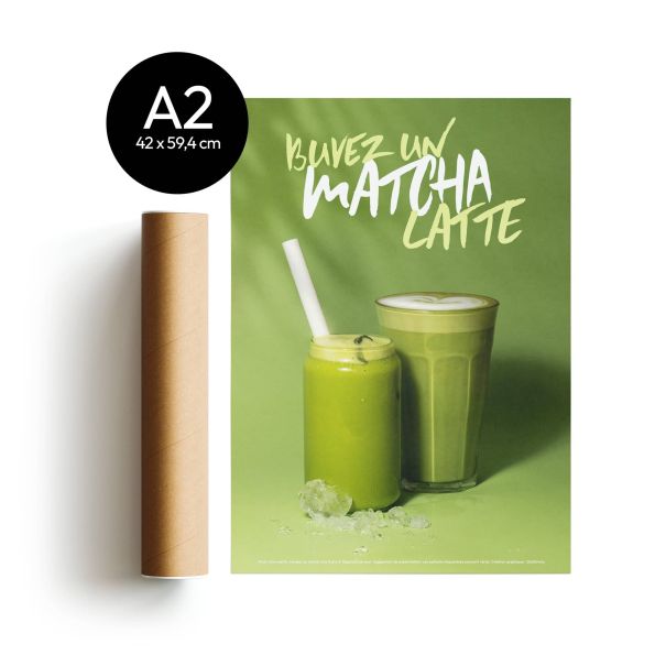 PLV - POSTER MATCHA LATTE A2 x1 PLV - POSTER MATCHA LATTE A2 x1