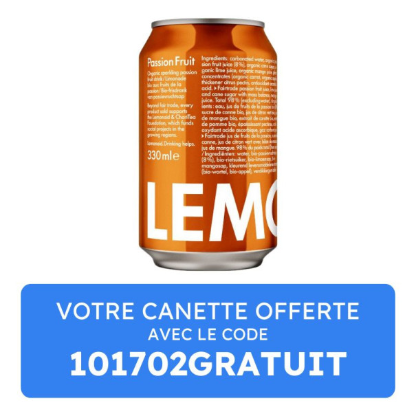 Lemonaid - Fruit de la passion canette 330ml x1 Bio