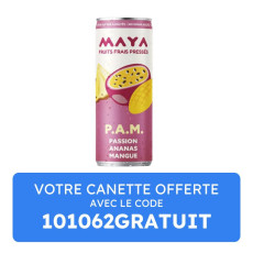 Maya - Jus PAM passion ananas mangue canette 330ml x1