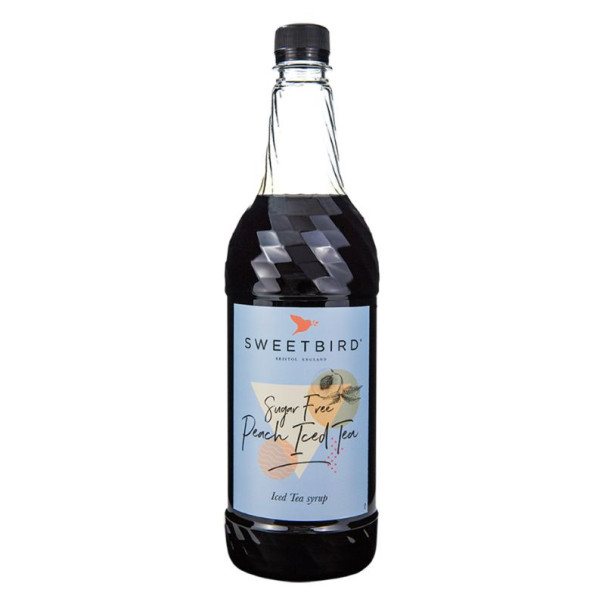 Sweetbird - Sirop iced tea pêche sans sucre 1L bouteille PET