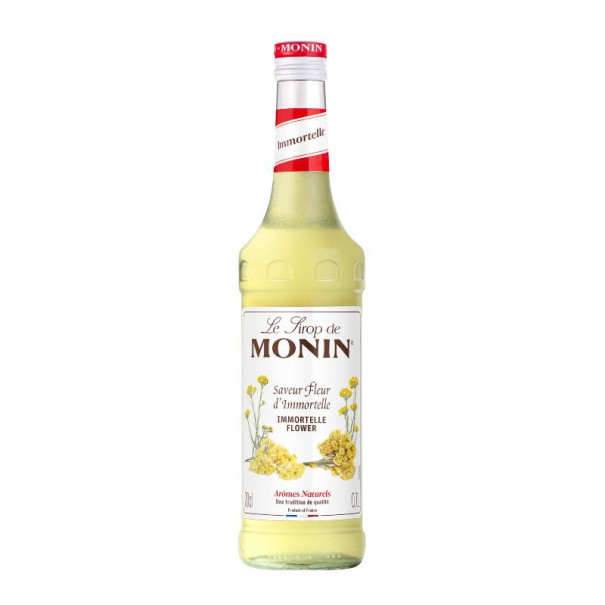 Monin - Sirop fleur d'immortelle 700ml bouteille verre