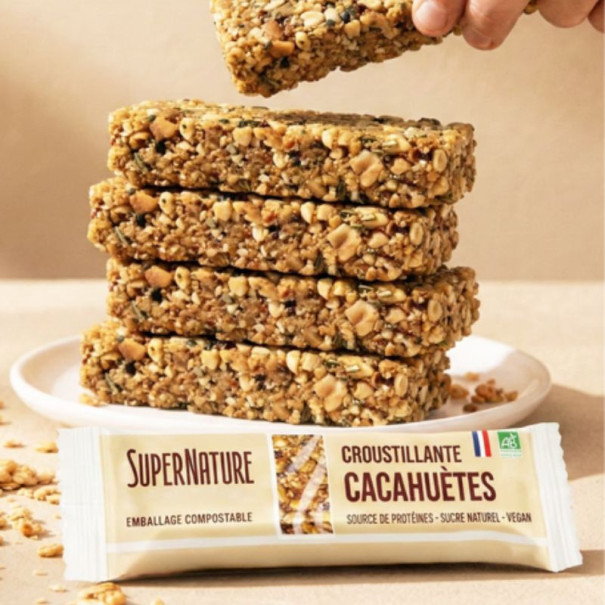 Supernature - Barre cacahuètes vrac 38g x96 bio