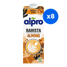 ALPRO BARISTA - BOISSON VEGETALE AMANDE BRIQUE 1L x8