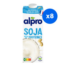 ALPRO - BOISSON VEGETALE SOJA BRIQUE 1L x8