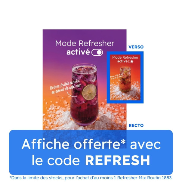 ROUTIN 1883 - AFFICHE REFRESHER A2 RECTO / VERSO