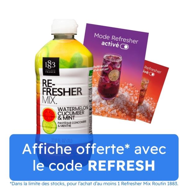 ROUTIN 1883 - REFRESHER MIX PASTEQUE CONCOMBRE MENTHE 1L