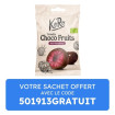 Koro - Framboises lyophilisés enrobées de chocolat noir 50g x10 bio