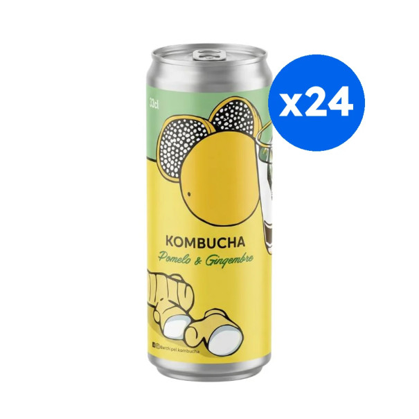 ARCHIPEL - KOMBUCHA POMELO GINGEMBRE CANETTE 330ML x24 BIO
